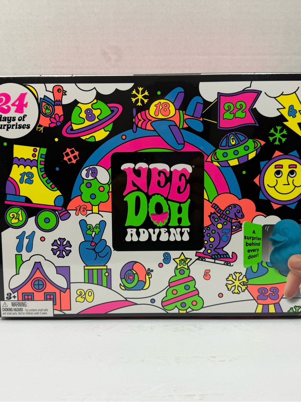 NeeDoh Christmas Advent Calendar - Neon Multicolor Surprise Playset